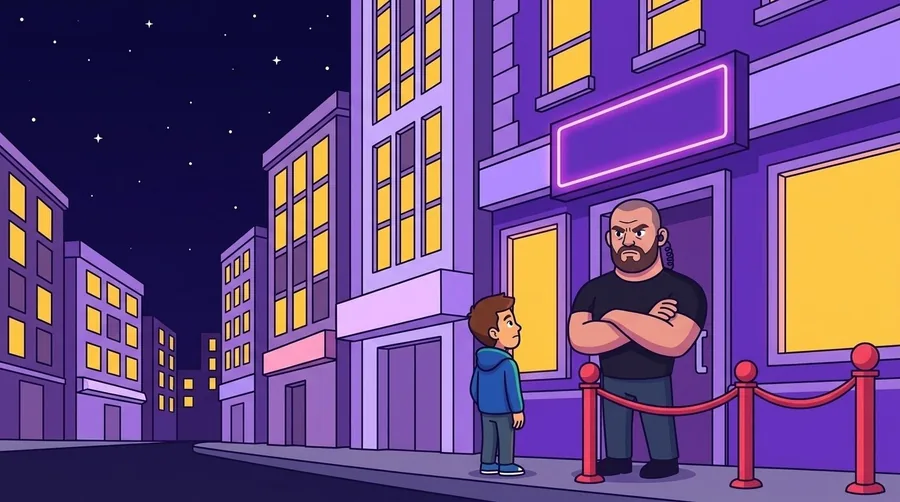 Comic scene at Club 21
